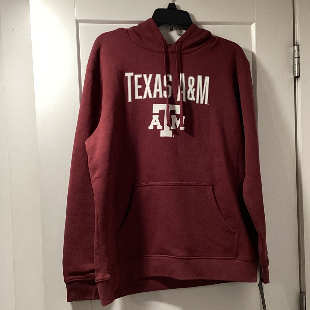 Fanatics Texas A&M Aggies Pullover Hoodie Maroon Women L‎ NWT NCAA Sweatshirt